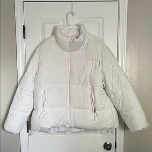 NWOT Cotton On White Women’s Puffer Jacket